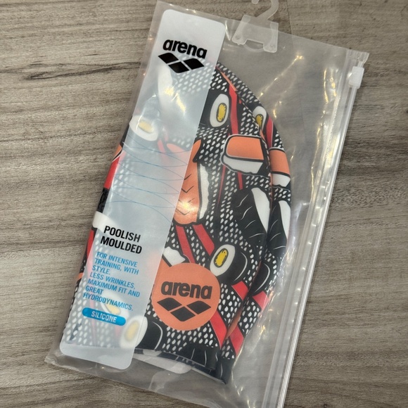 Arena Other - Arena - Crazy Sushi Silicone Swim Cap, Brand New, Never Used, Cute Print!
